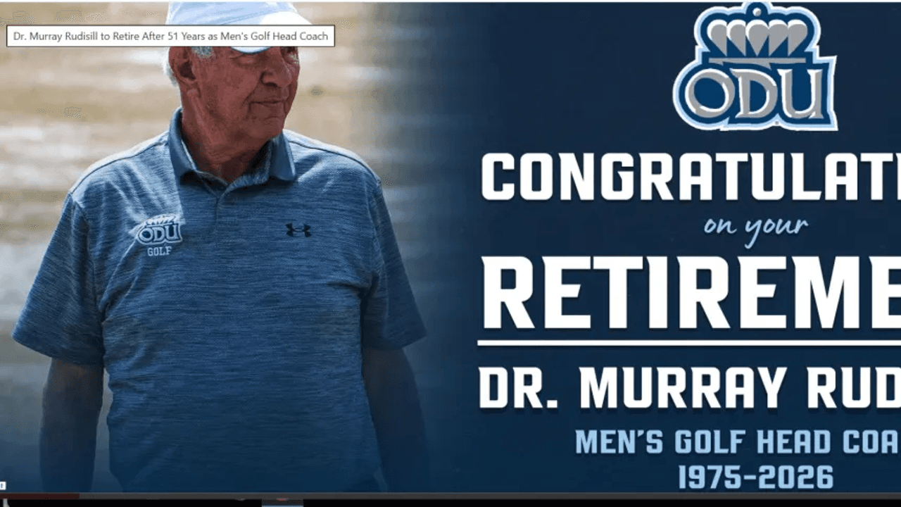 ODU men’s golf coach Murray Rudisill to retire after 51 seasons